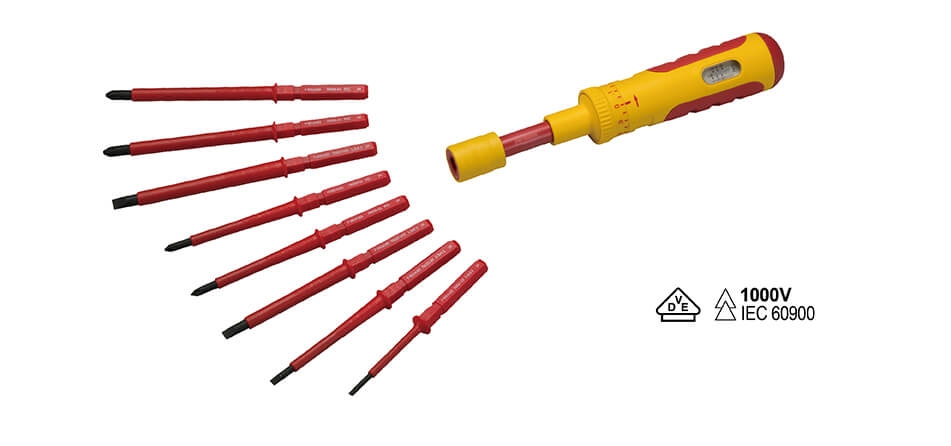 Customized VDE Interchangeable Insulated Torque Screwdriver Set by Torque-Tech