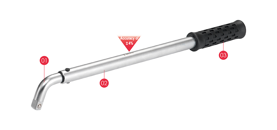 When you use Torque-Tec preset torque wrench set, you can get a firm hold on your tasks with our non-slip and comfortable grip handle, offering both control and comfort during use