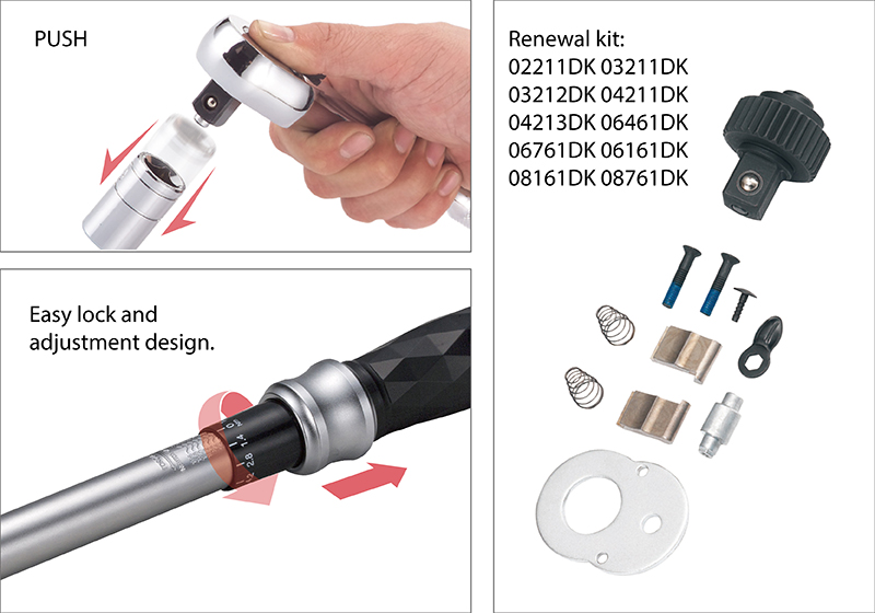 26 Series Adjustable Professional Torque Wrench with PATENTED by Torque ...