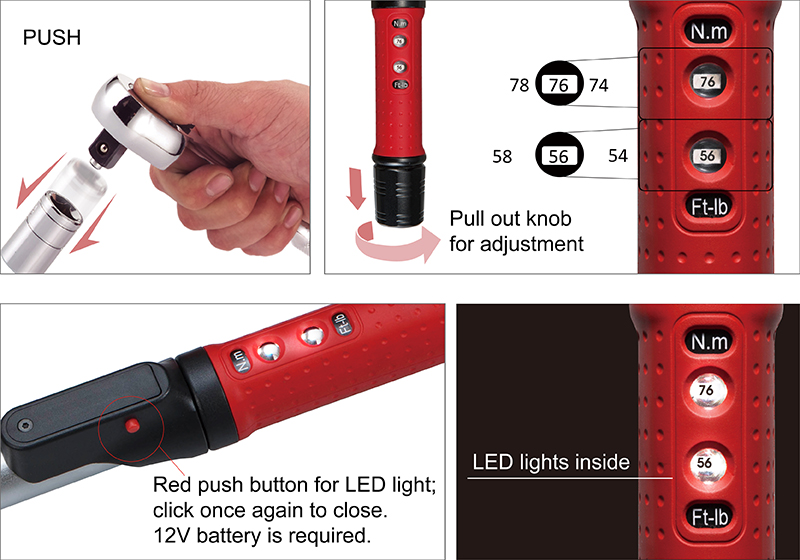 Light torque outlet wrench